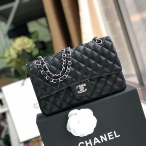 4 chanel classic handbag black for women 99in255cm a01112 9988