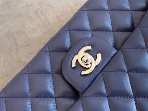 9 taille chanel classic handbag navy blue for women womens bags shoulder and crossbody bags 102in26cm a01112 9988