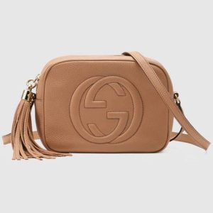 11 pants gucci soho small disco bag brown for women womens bags shoulder and crossbody bags 8in21cm gg 308364 9988