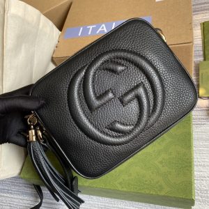 9 gucci heeled soho small disco bag black for women womens bags shoulder and crossbody bags 8in21cm gg 308364 9988