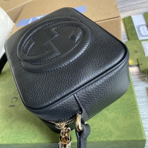 12 gucci heeled soho small disco bag black for women womens bags shoulder and crossbody bags 8in21cm gg 308364 9988