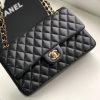 chanel classic handbag gold toned hardware black for women womens bags shoulder and crossbody bags 102in26cm a01112 9988