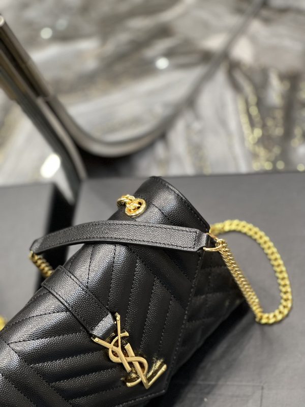 2 saint laurent small bag black in mix matelasse for women 82in21cm ysl 600195bow911000 9988