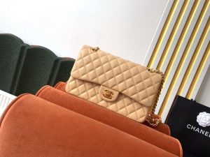 4 chanel classic handbag beige for women 99in255cm a01112 9988