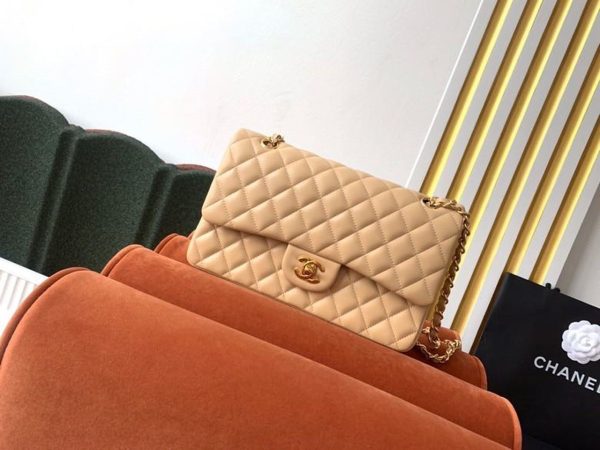 5 chanel classic handbag beige for women 99in255cm a01112 9988