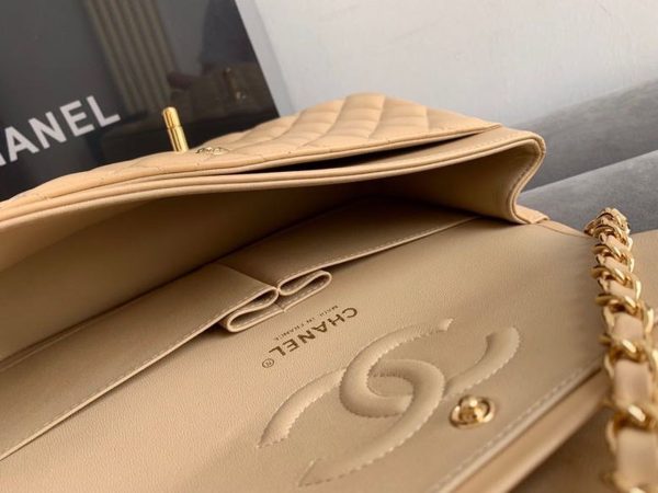 7 chanel classic handbag beige for women 99in255cm a01112 9988
