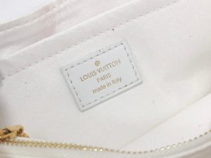 2-Louis Vuitton New Wave Chain Bag White For Women Womens Handbags Shoulder And Crossbody Bags 9.4In24cm Lv M58549   9988