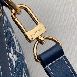 louis vuitton speedy bandouliere 25 monogram denim jacquard navy blue for women womens handbags 98in25cm lv m59609 9988