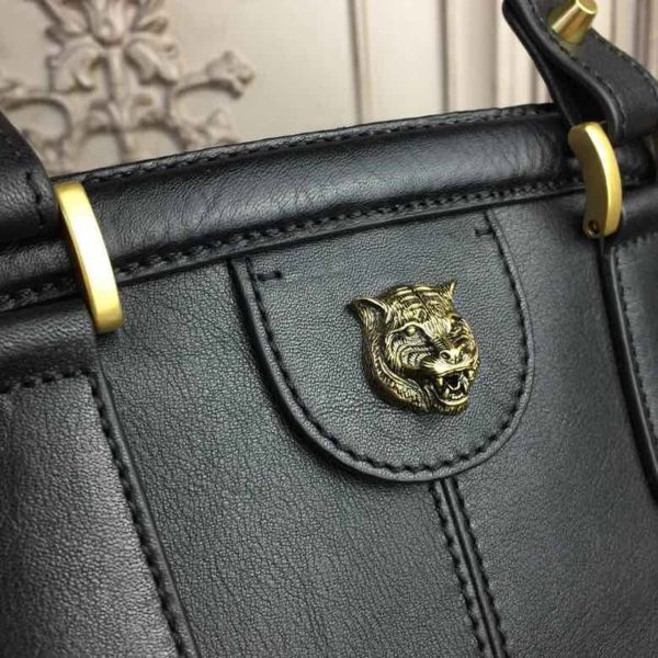 1 detachable gucci rebelle large top handle bag black for women 1575in40cm gg 9988