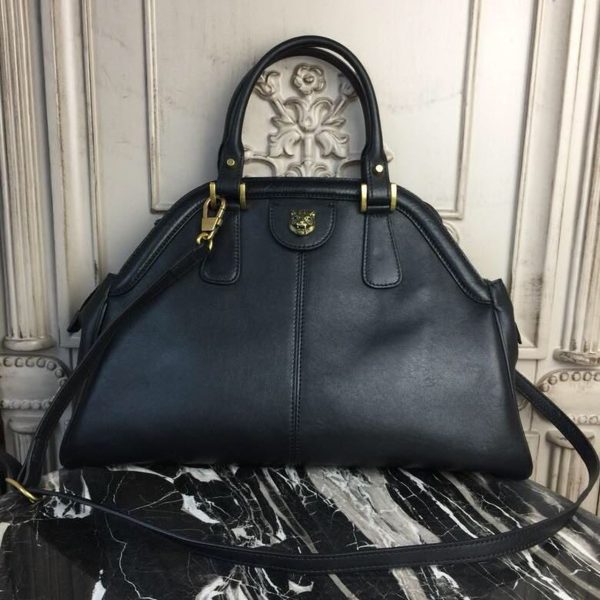 7 detachable gucci rebelle large top handle bag black for women 1575in40cm gg 9988