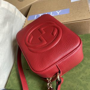 1 gucci soho small disco bag red for women womens bags shoulder and crossbody bags 8in21cm gg 308364 9988