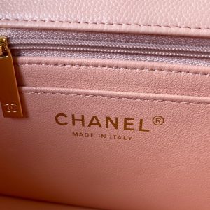 9 barrette chanel mini classic handbag pink for women 79in20cm 9988