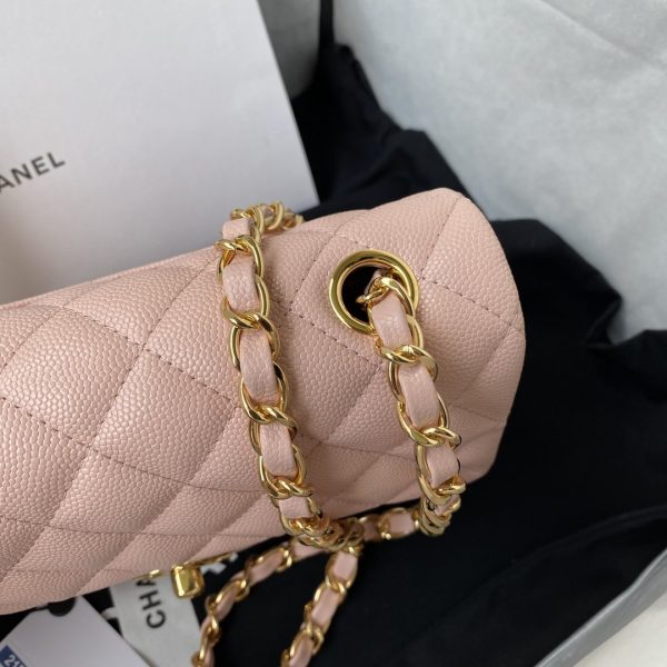 12 Pharrell chanel mini classic handbag pink for women 79in20cm 9988