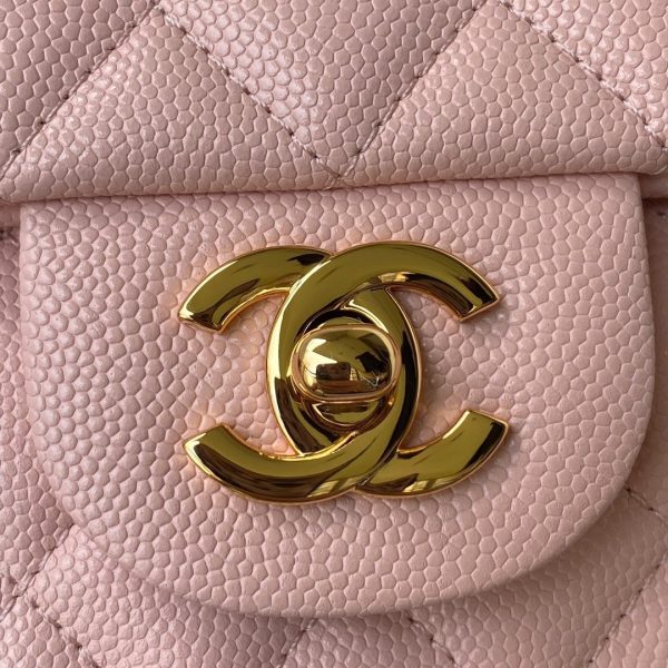 14 barrette chanel mini classic handbag pink for women 79in20cm 9988