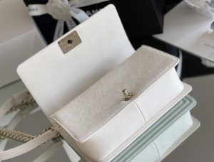 12 chanel medium classic flap bag 25cm white for women a67086 9988