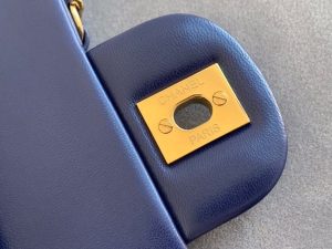 3 chanel classic handbag navy blue for women 99in255cm a01112 9988