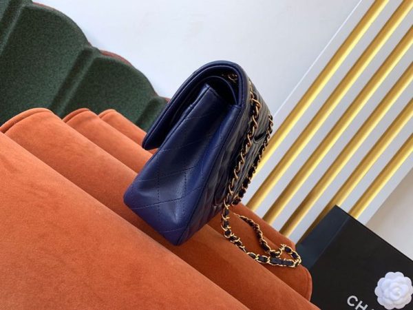 7 chanel classic handbag navy blue for women 99in255cm a01112 9988