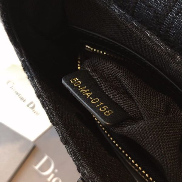 3 christian dior saddle Turnlock bag black oblique embroidered canvas gold toned hardware for women 25cm10in cd 9988