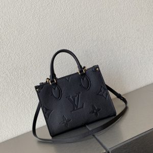 4 louis vuitton on the go pm bag monogram empreinte 98in25cm black lv m45653 9988