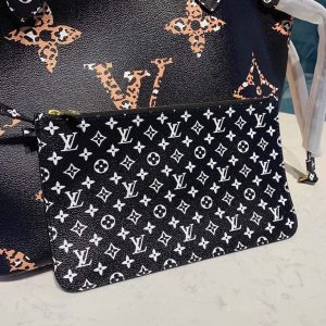 louis vuitton neverfull mm tote bag monogram jungle canvas black for women womens handbags shoulder bags 122in31cm lv m44676 9988