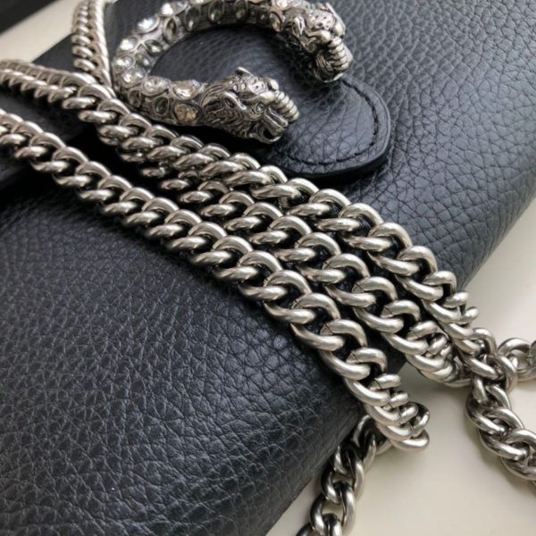 8 gucci dionysus mini chain bag black metalfree tanned for women 8in20cm gg 401231 caogn 8176 9988