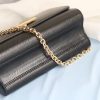 louis vuitton twist mm epi black for women womens handbags shoulder and crossbody bags 94in23cm lv 9988