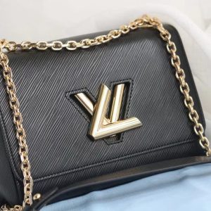 1 louis vuitton twist mm epi black for women womens handbags shoulder and crossbody bags 94in23cm lv 9988