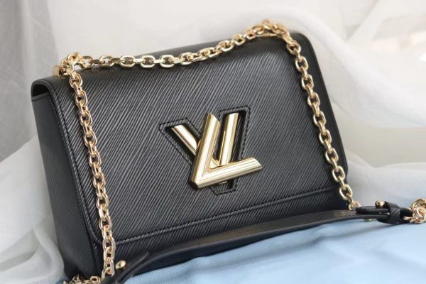 1 louis vuitton twist mm epi black for women womens handbags shoulder and crossbody bags 94in23cm lv 9988