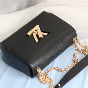 3 louis vuitton twist mm epi black for women womens handbags shoulder and crossbody bags 94in23cm lv 9988