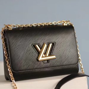 4 louis vuitton twist mm epi black for women womens handbags shoulder and crossbody bags 94in23cm lv 9988