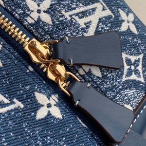 1 louis vuitton square bag denim jacquard blue by nicolas ghesquiere for women womens bags 63in16cm lv m59611 9988