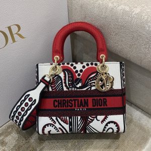 4 christian dior medium lady dlite bag gypsy multicolor cupidon embroidery redlatte for women womens handbags 24cm cd m0565otqg m941 9988