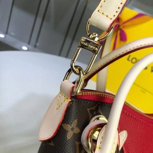 5 louis vuitton v tote bb monogram canvas cerise red for women womens Daino Bags shoulder and crossbody Daino Bags 106in27cm lv m43966 9988