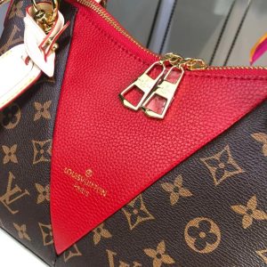 12 louis vuitton v tote bb monogram canvas cerise red for women womens Daino Bags shoulder and crossbody Daino Bags 106in27cm lv m43966 9988