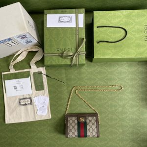1 gucci ophidia mini shoulder bag beigeebony gg supreme canvas green and red web detail brown for women 75in19cm gg 602676 k05nb 8745 9988