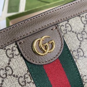 5 gucci ophidia mini shoulder bag beigeebony gg supreme canvas green and red web detail brown for women 75in19cm gg 602676 k05nb 8745 9988
