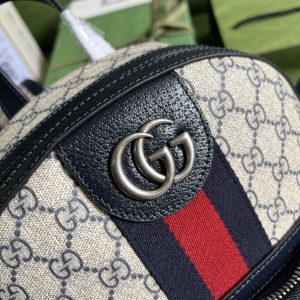 2 gucci ophidia gg small backpack beige and blue gg supreme canvas for women 115in29cm beige 9988