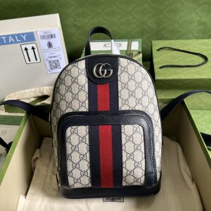 4 gucci ophidia gg small backpack beige and blue gg supreme canvas for women 115in29cm beige 9988