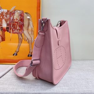 hermes evelyne iii 29 bag pink with silvertoned hardware for women womens shoulder and crossbody bags 114in29cm 9988