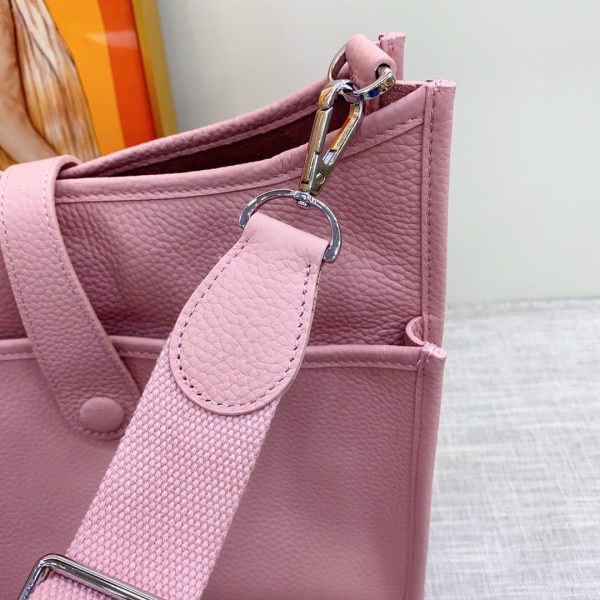 7 hermes evelyne iii 29 bag pink with silvertoned hardware for women womens shoulder and crossbody bags 114in29cm 9988
