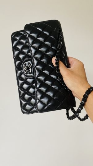 1 Bag chanel small classic handbag black for women womens bags 10in255cm 9988