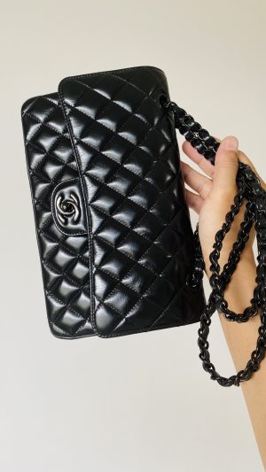 4 Bag chanel small classic handbag black for women womens bags 10in255cm 9988