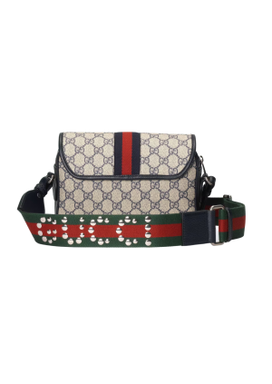 gucci ophidia gg small shoulder bag dark bluebeige for women womens bags 91in23cm gg 9988
