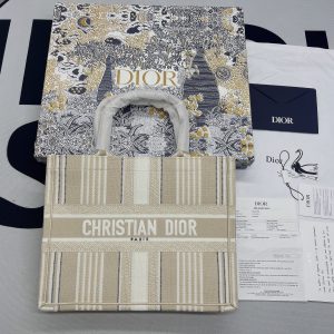2-Christian Dior Medium Dior Book Tote Beige For Women Womens Handbags 14In36cm Cd   9988