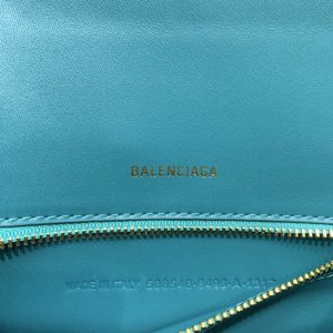 balenciaga hourglass small handbag in blue for women womens bags 9in23cm 9988