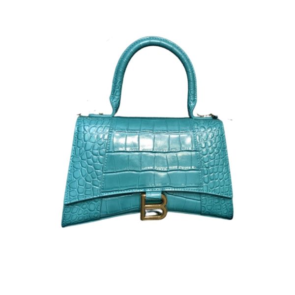 4 balenciaga hourglass small handbag in blue for women womens bags 9in23cm 9988
