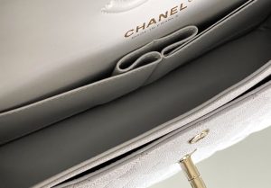 2-Chanel Classic Handbag 26Cm Grey For Women A01112   9988