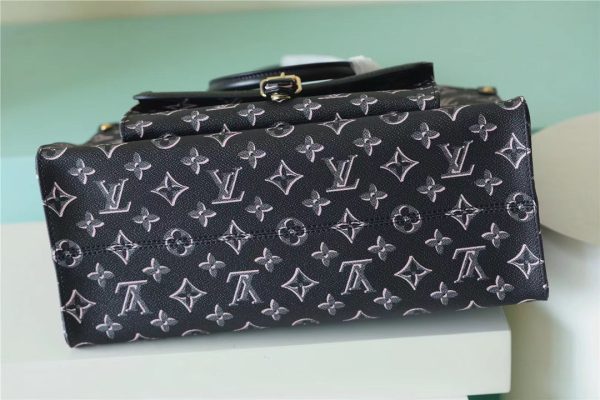 3 louis vuitton onthego mm monogram canvas black for women womens handbags shoulder and crossbody bags 138in35cm lv m46154 9988