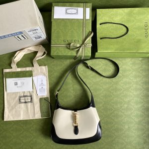 7 espadrilles gucci jackie 1961 small shoulder bag white with black 11in28cm 636706 10obg 9099 9988
