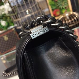 6 chanel boy handbag silver hardware black for women womens bags shoulder and crossbody bags 98in25cm a67086 9988